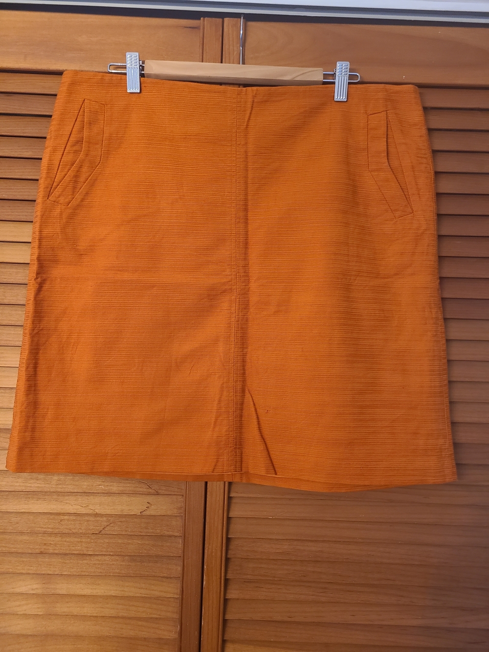 Ann Taylor Factory Orange Mini Skirt
